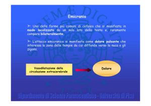 Emicrania - Appunti esami Farmacia e CTF