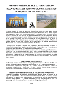 programma Berlino mar Baltico - Gruppo spiranese per il tempo libero