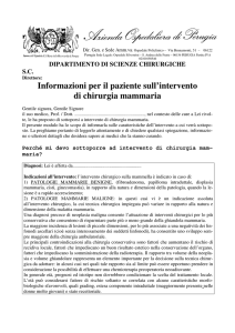 Chirurgia della mammella - Azienda ospedaliera Perugia