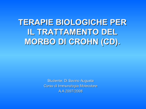 terapie biologiche per il trattamento del morbo di crohn