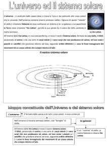 L`universo e il sistema solare
