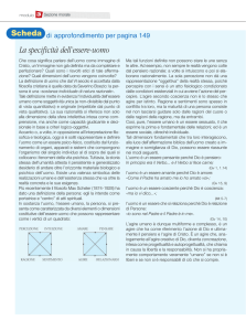 La specificità dell`essere-uomo