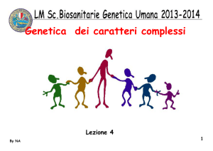 Genetica dei caratteri complessi