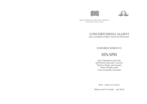 sinapsi - Conservatorio di Bari