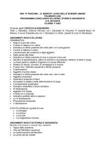 ISIS “P. PASCHINI – G. MARCHI” LICEO DELLE SCIENZE UMANE