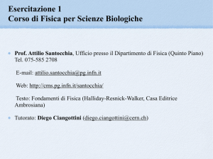 Esercitazione 1 - Dipartimento di Fisica e Geologia