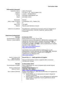 Curriculum vitae Informazioni personali Cognome e Nome Caboni