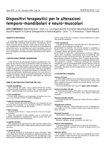 Dispositivi terapeutici per le alterazioni temporo