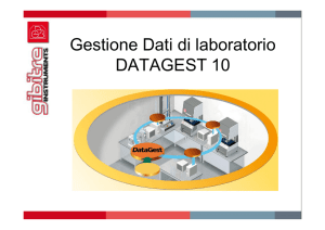 Gestione Dati di laboratorio DATAGEST 10