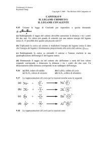Capitolo 9 - Il legame chimico I