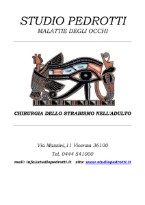 Chirurgia dello strabismo nell`adulto