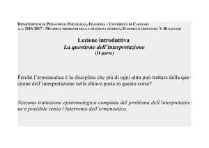 Busacchi, Metodi e problemi della filosofia teorica