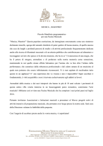 MUSICA , MAESTRO! Piccolo Manifesto programmatico per una
