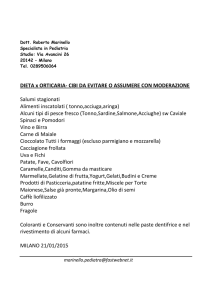 DIETA x ORTICARIA- CIBI DA EVITARE O ASSUMERE CON