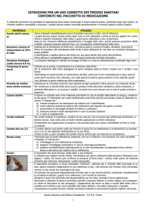 istruzioni per un uso corretto dei presidi sanitari contenuti nel