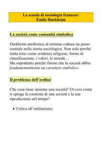 Lezione 29 gennaio - Dipartimento di Sociologia e Ricerca Sociale