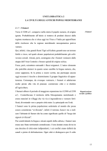 UNITÀ DIDATTICA 2 LA CIVILTÀ DEGLI ANTICHI POPOLI