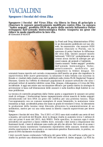Spegnere i focolai del virus Zika
