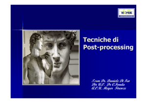 Tecniche di Post-processing