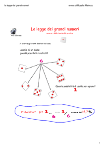 la legge dei grandi numeri