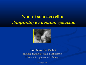 i neuroni specchio e l`imprintig