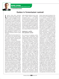 Guidare le fermentazioni ruminali