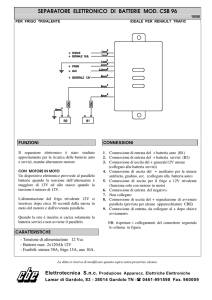 separatore elettronico di batterie mod. csb 96