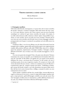 Visione scientifica e senso comune