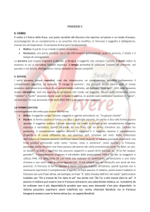francese ii il verbo