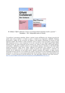 Goldacre Effetti collaterali. Come le case farmaceutiche ingannano