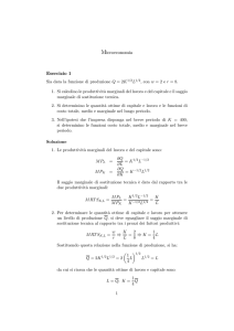 Microeconomia Esercizio 1 - Digilander