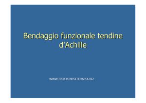 Bendaggio funzionale tendine d`Achille