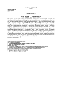 Che cos`è la filosofia - Liceo Classico Dettori