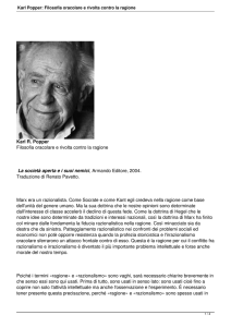 Filosofia oracolare e rivolta contro la ragione