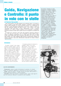 Guida, Navigazione e Controllo: il punto in volo con le stelle
