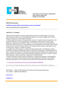 Cardiovascular effects of systemic cancer treatment