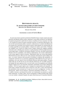 Bentornata Realtà. Il nuovo realismo in discussione