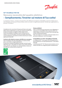 Nessuna necessità del quadro elettrico – Semplicemente, l`inverter