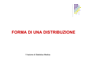 FORMA DI UNA DISTRIBUZIONE