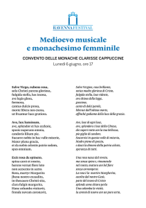 Medioevo musicale e monachesimo femminile
