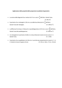 Applicazione delle proprietà delle proporzioni ai problemi di