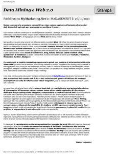 Data Mining e Web 2.0