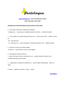 www.puntolingua.com Esercizi di italiano per stranieri Livello