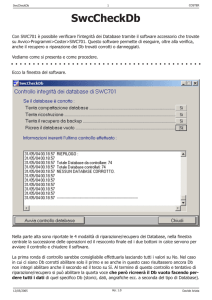 Controllo integrità database