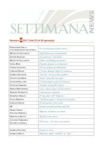 Numero 4/2017 - Settimana News