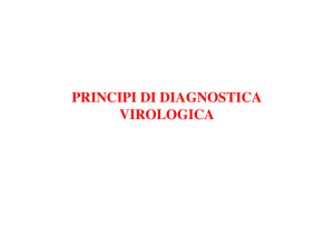 PRINCIPI DI DIAGNOSTICA VIROLOGICA