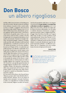 don bosco un albero rigoglioso - salesiani don Bosco