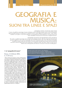 Geografia e musica: suoni tra linee e spazi