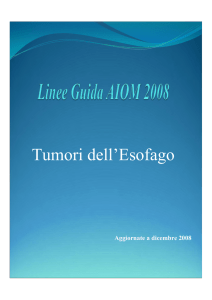 Linee Guida AIOM 2008 - Endoscopiadigestiva.it di Felice Cosentino