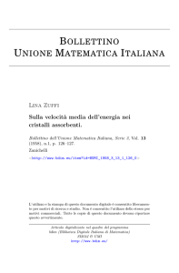 Sulla velocità media dell`energia nei cristalli assorbenti.